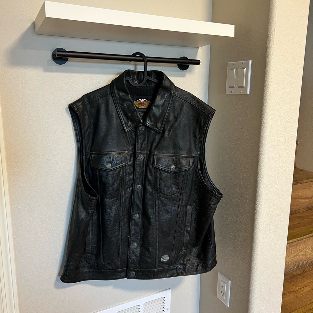 Harley-Davidson Black Leather Vest